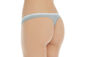 Calvin Klein Women's CK One Body Cotton Thong (Grey, Size XS)