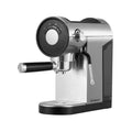 Devanti Espresso Machine 20 Bar Pressure, 0.9L Water Tank, Milk Frother, Silver - SuperSaverAU - view 1