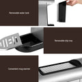 Devanti Espresso Machine 20 Bar Pressure, 0.9L Water Tank, Milk Frother, Silver - SuperSaverAU - view 6