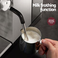 Devanti Espresso Machine 20 Bar Pressure, 0.9L Water Tank, Milk Frother, Silver - SuperSaverAU - view 5