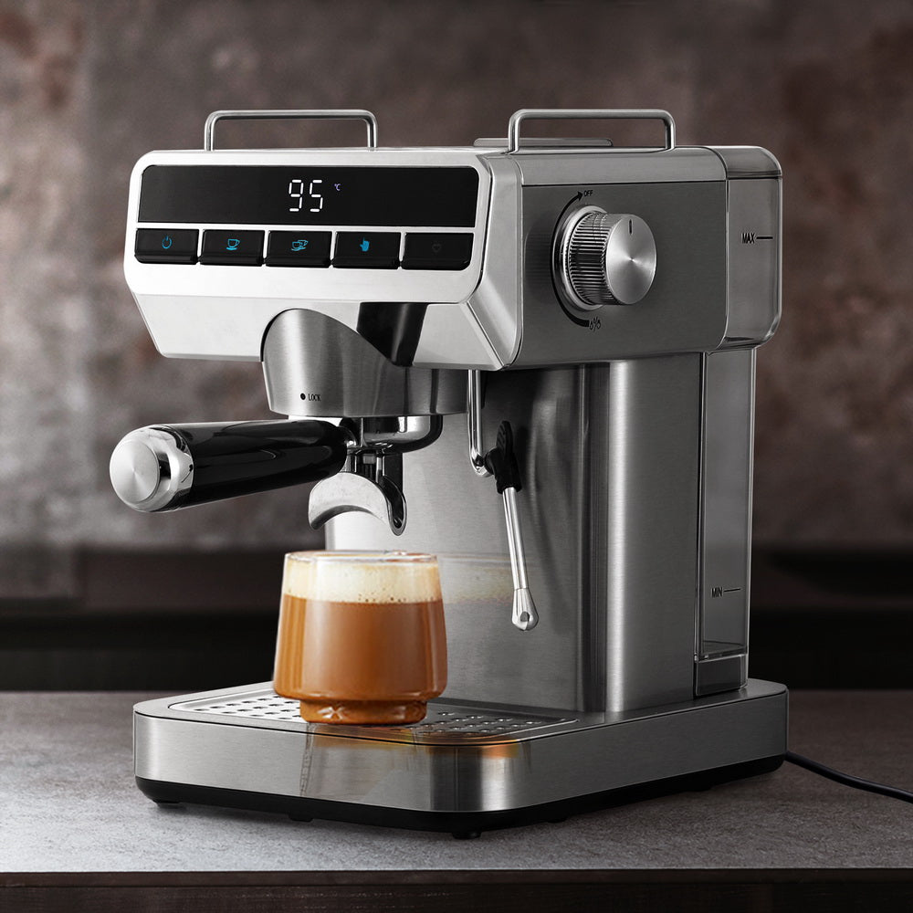 Devanti 20 Bar Coffee Machine Espresso Cafe Maker - SuperSaverAU - view 7