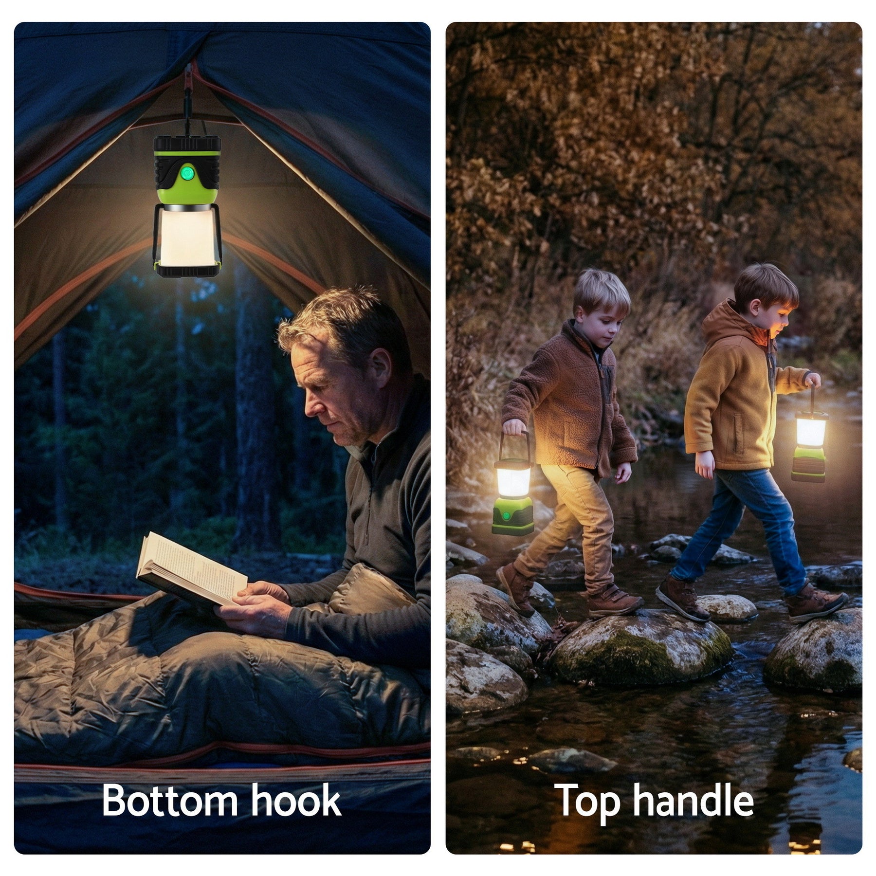 Weisshorn LED Camping Lanterns 1000LM - 2 Pack