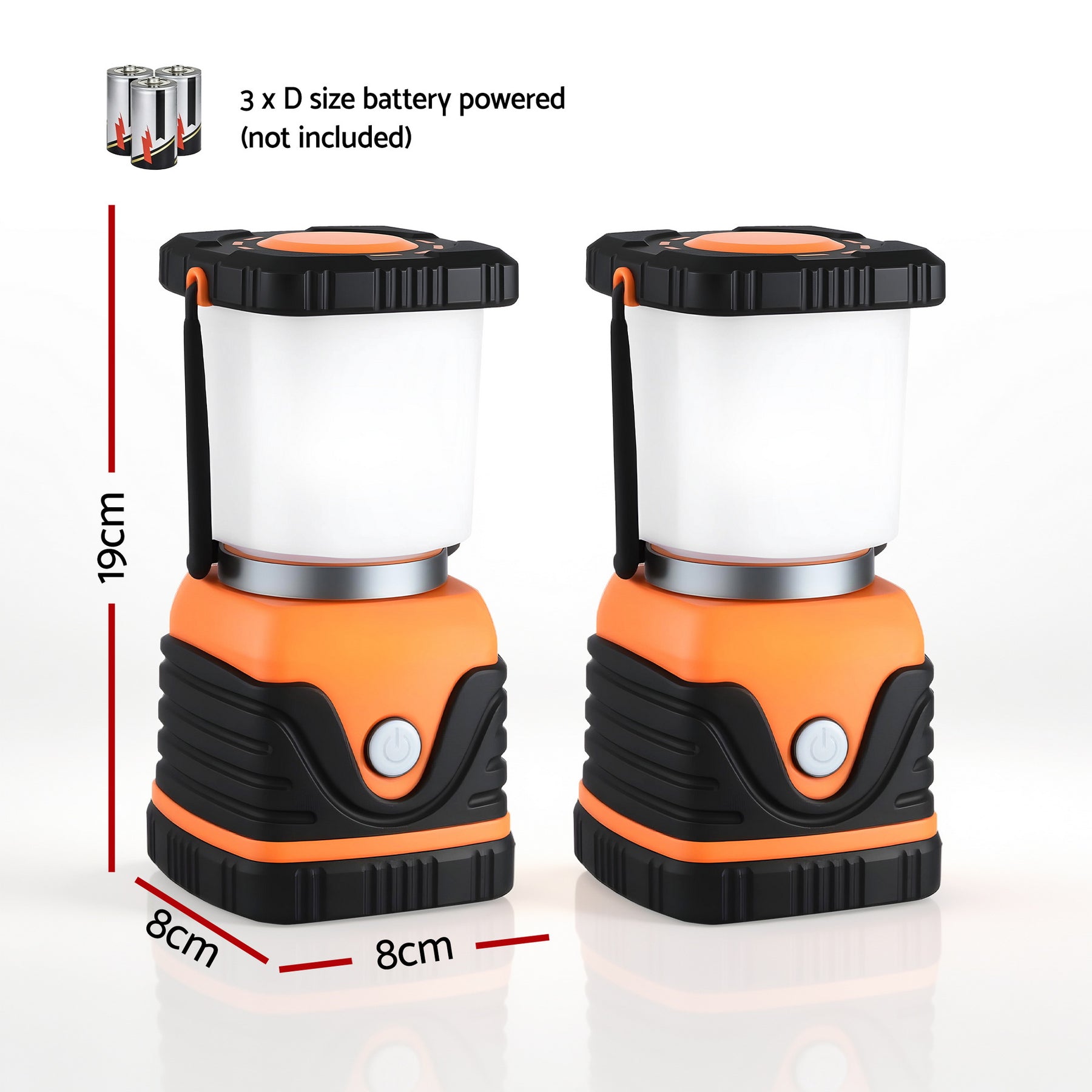 Weisshorn LED Camping Lanterns 1000LM - 2 Pack