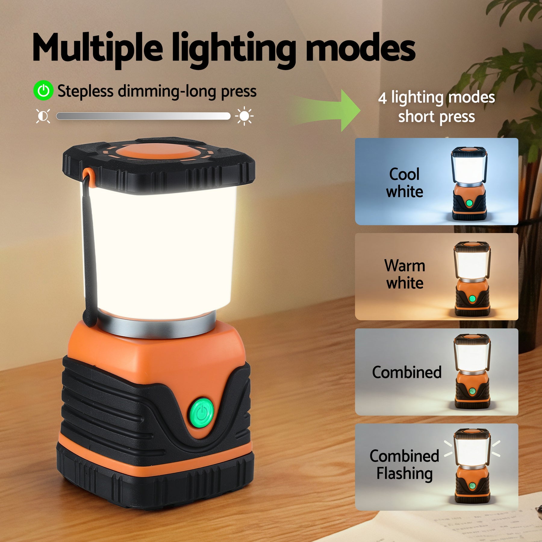 Weisshorn LED Camping Lanterns 1000LM - 2 Pack