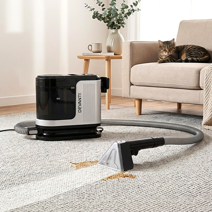 Devanti Carpet Washer Vacuum Cleaner 600W 13kpa Hose Self-Cleaning Function - SuperSaverAU - view 1