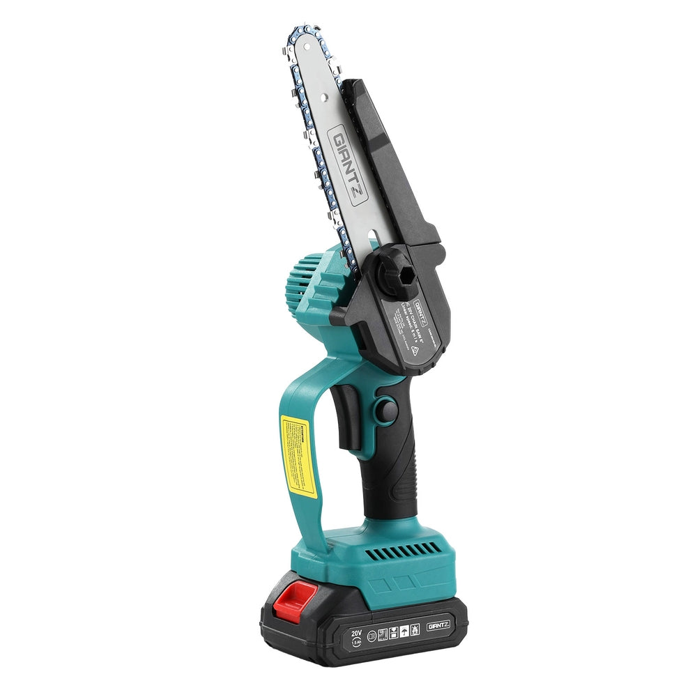 Giantz 6" Mini Cordless Electric Chainsaw Rechargeable Wood Cutter - SuperSaverAU - view 7