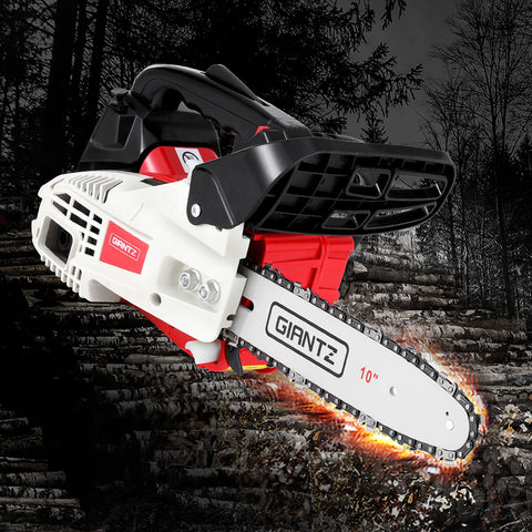Giantz 25cc Petrol Chainsaw 10" Bar E-Start Tree Pruning Chain Saw - SuperSaverAU - view 1
