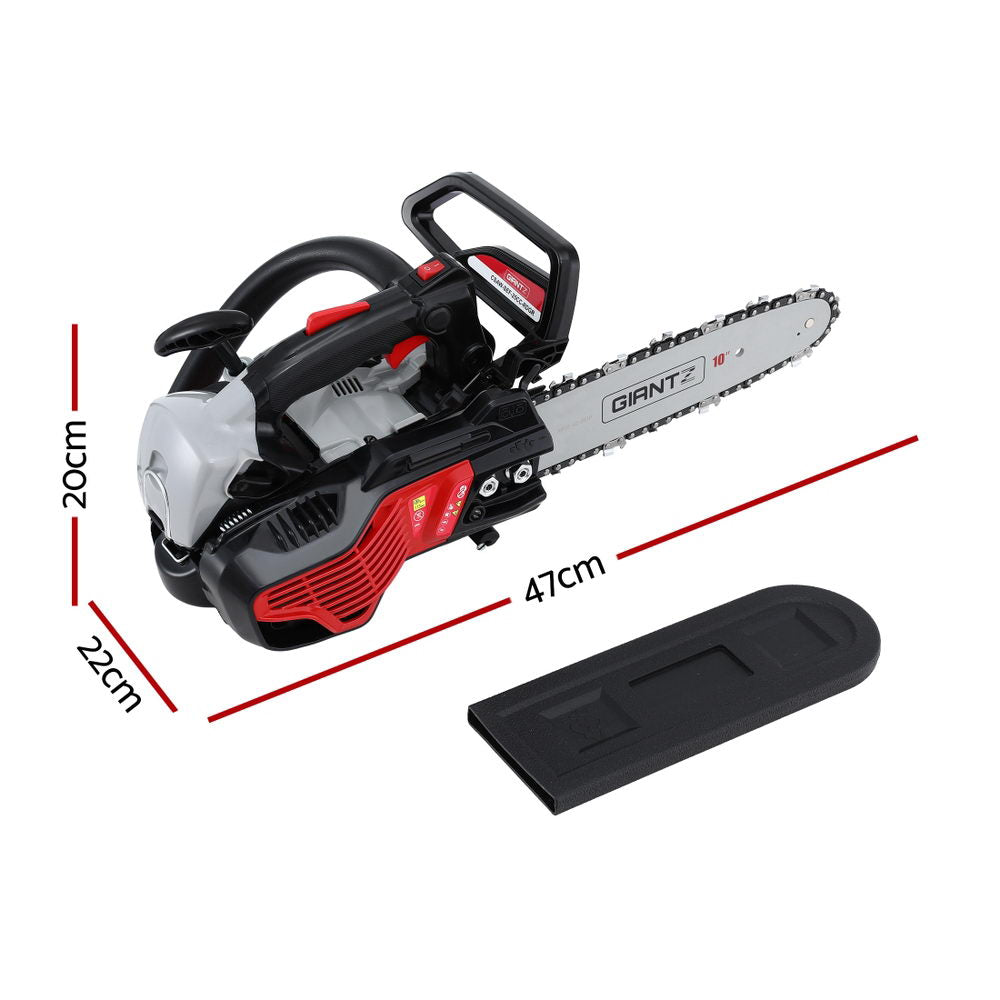 Giantz 25CC Petrol Chainsaw 10'' Bar Lightweight for Pruning & Cutting - SuperSaverAU - view 2