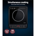 Devanti 30cm Portable Induction Cooktop 2000W - Black