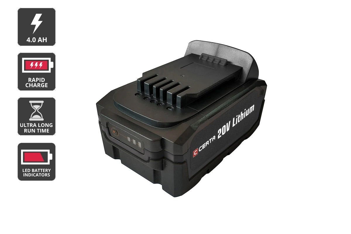 Certa PowerPlus 20V 4.0Ah Lithium Battery - SuperSaverAU - view 1