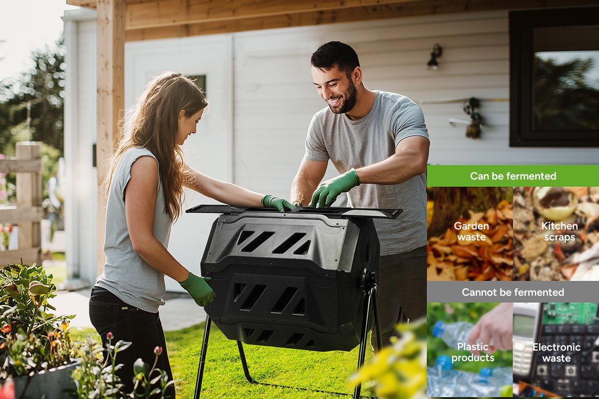 Certa 160L Outdoor Tumbling Compost Bin