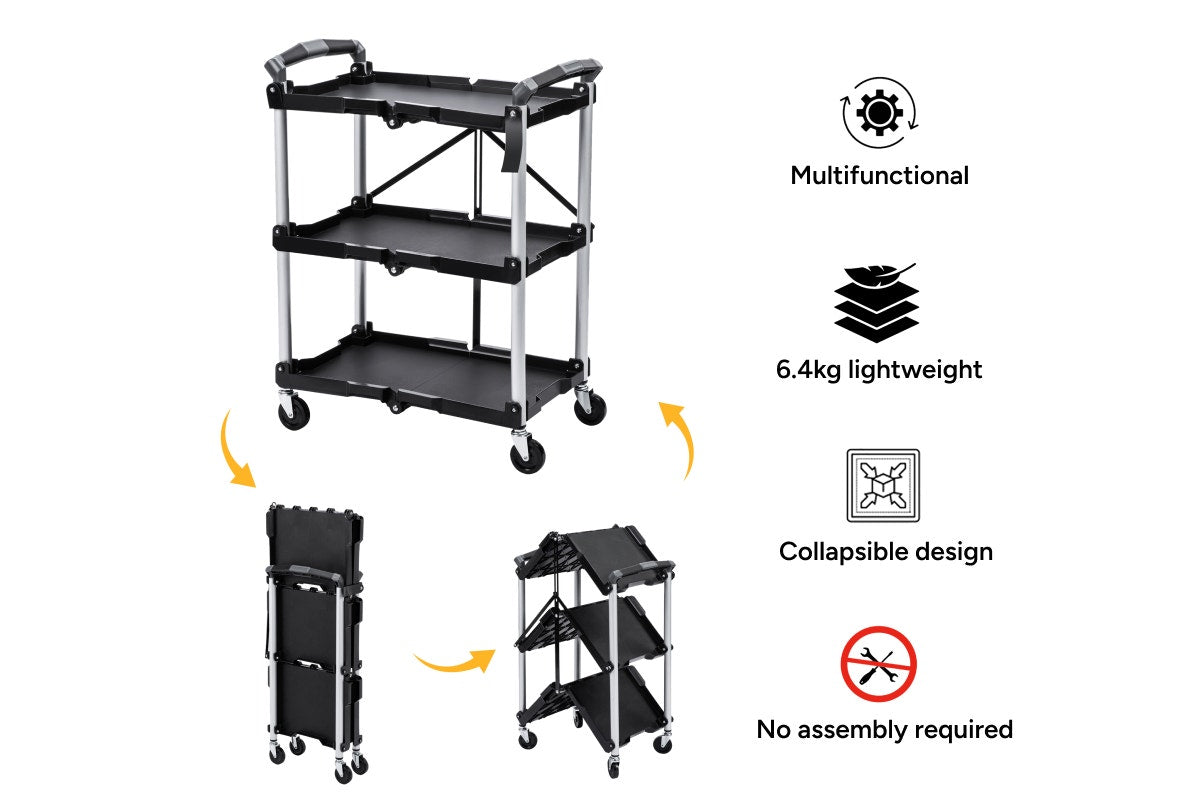 Certa Foldable Utility Storage Cart