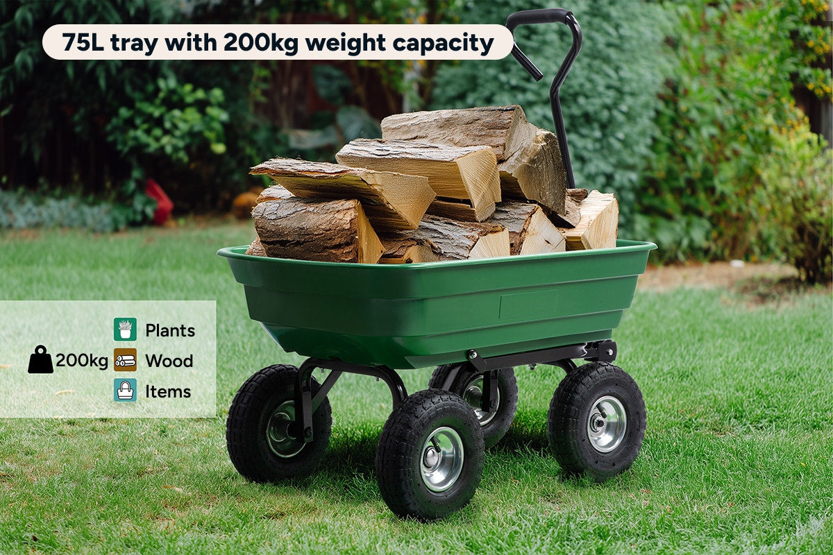 Certa 75L Garden Poly Dump Cart