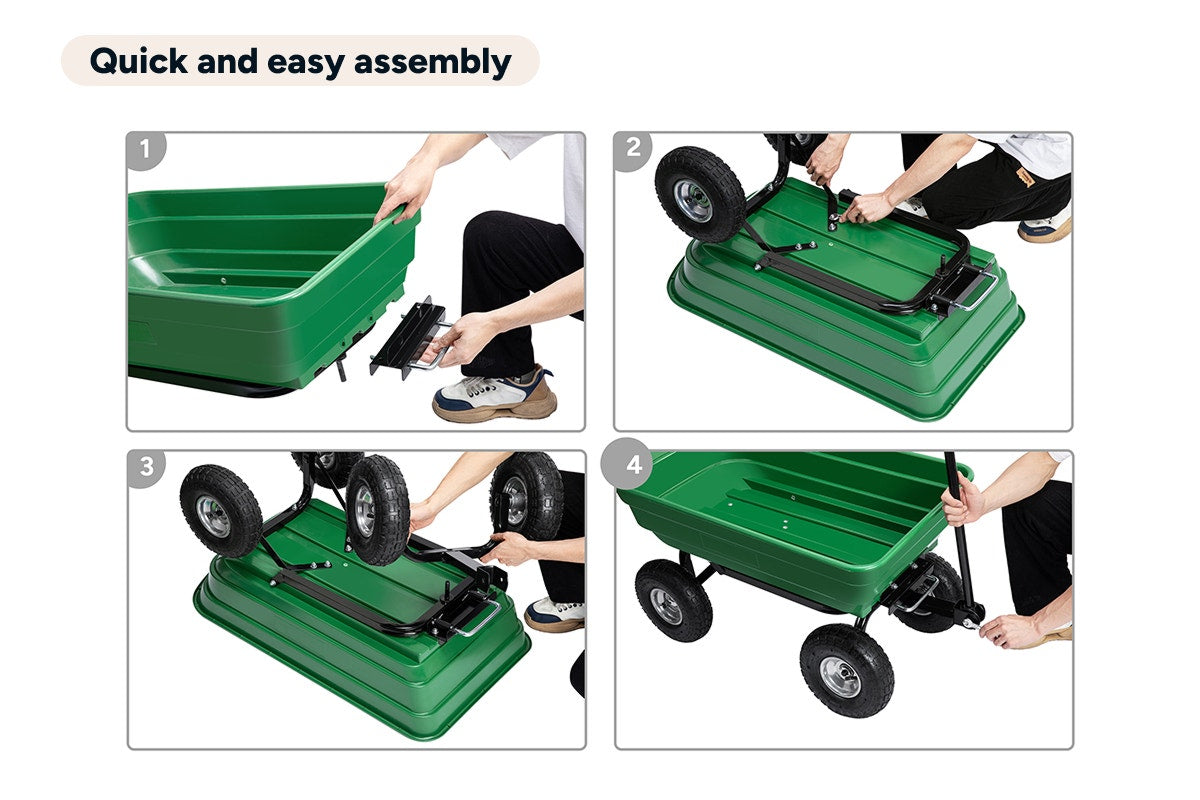Certa 75L Garden Poly Dump Cart