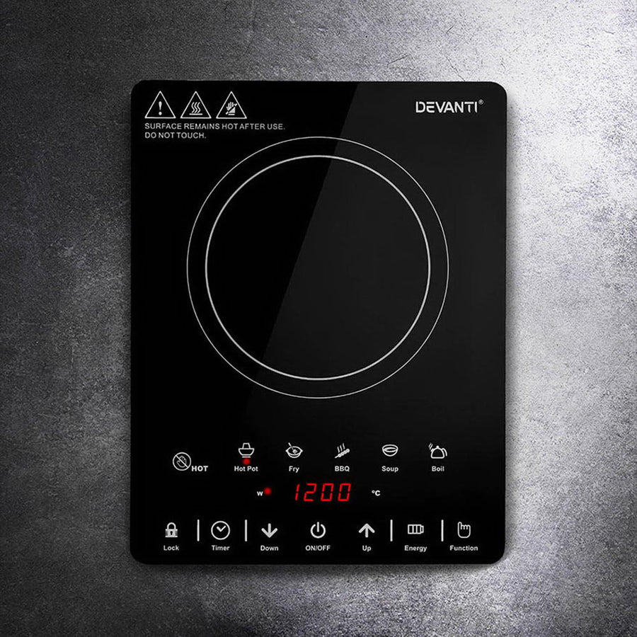 Devanti Electric Ceramic Cooktop 30cm - SuperSaverAU - view 1
