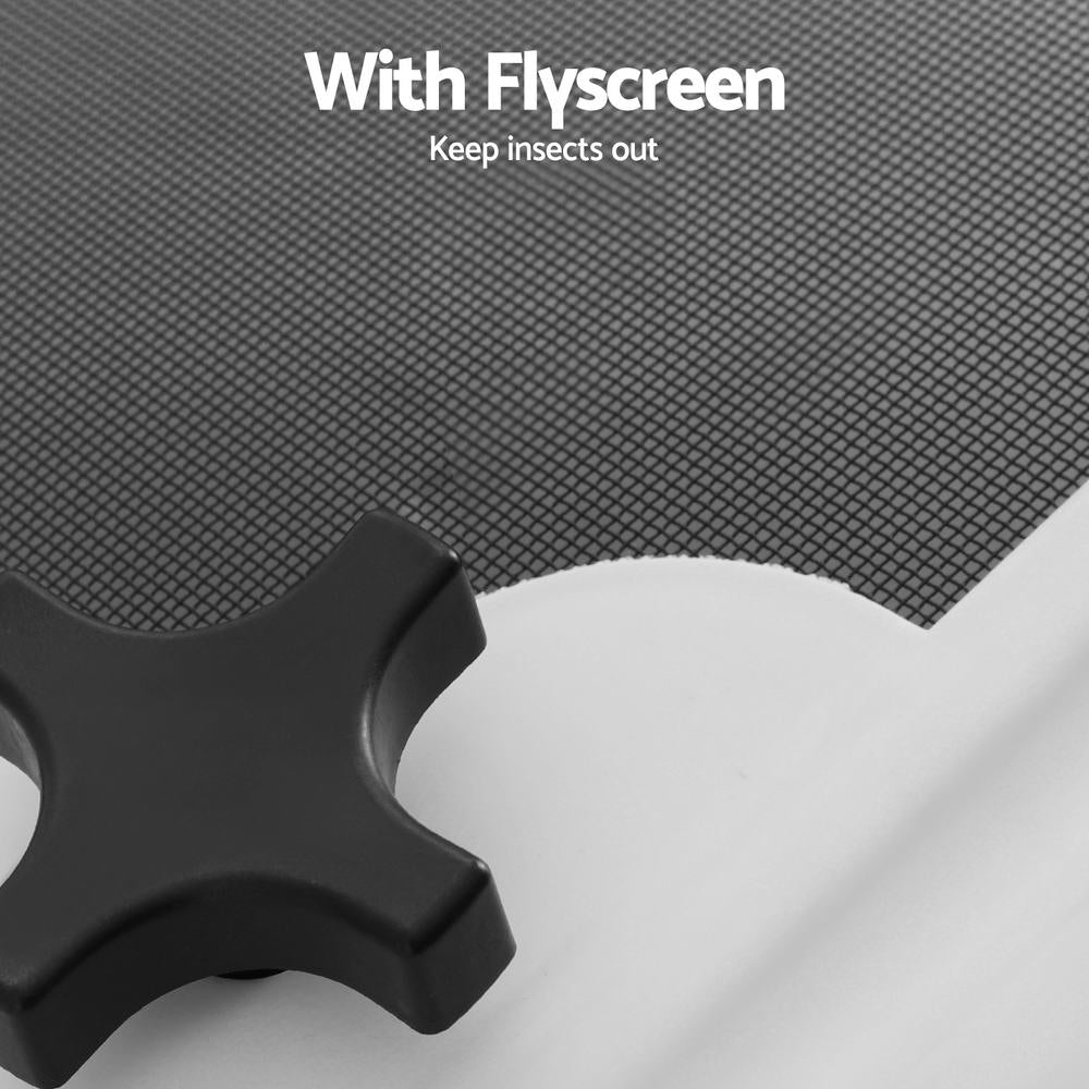 Weisshorn Caravan Roof Vent with Flyscreen - White