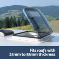 Weisshorn Caravan Roof Vent with Flyscreen - White
