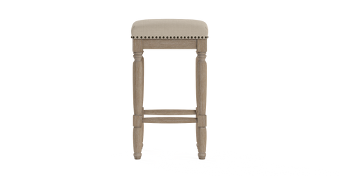 Brosa Clovis Set of 2 Counter Stools (French Beige, 65cm)