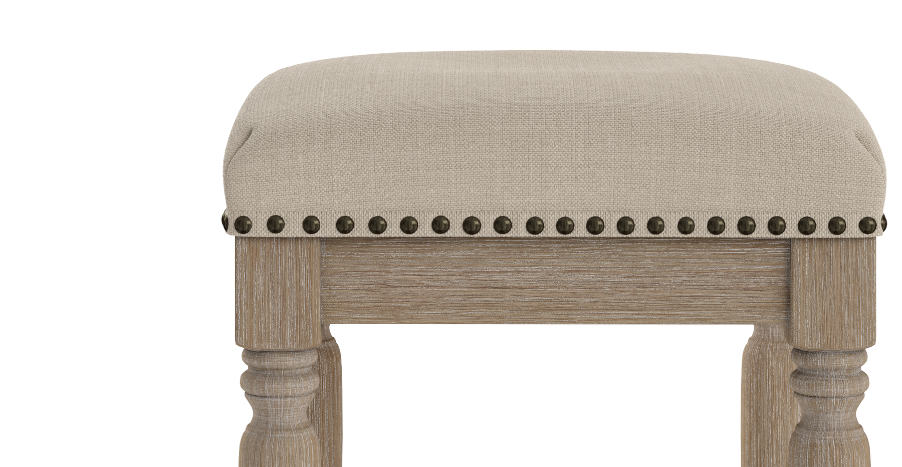 Brosa Clovis Set of 2 Counter Stools (French Beige, 65cm)