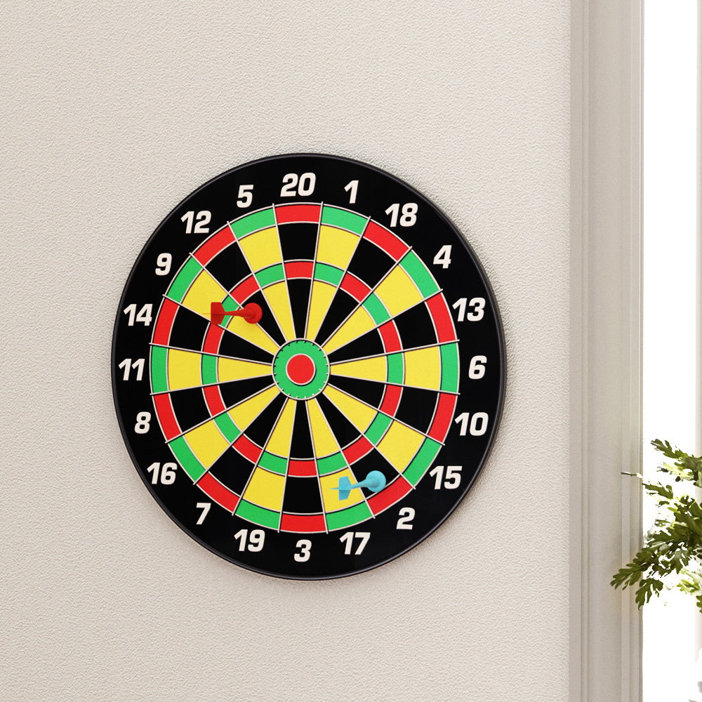 Magnetic Dartboard 16" with Safe Darts, Indoor & Outdoor Use, Easy to Hang