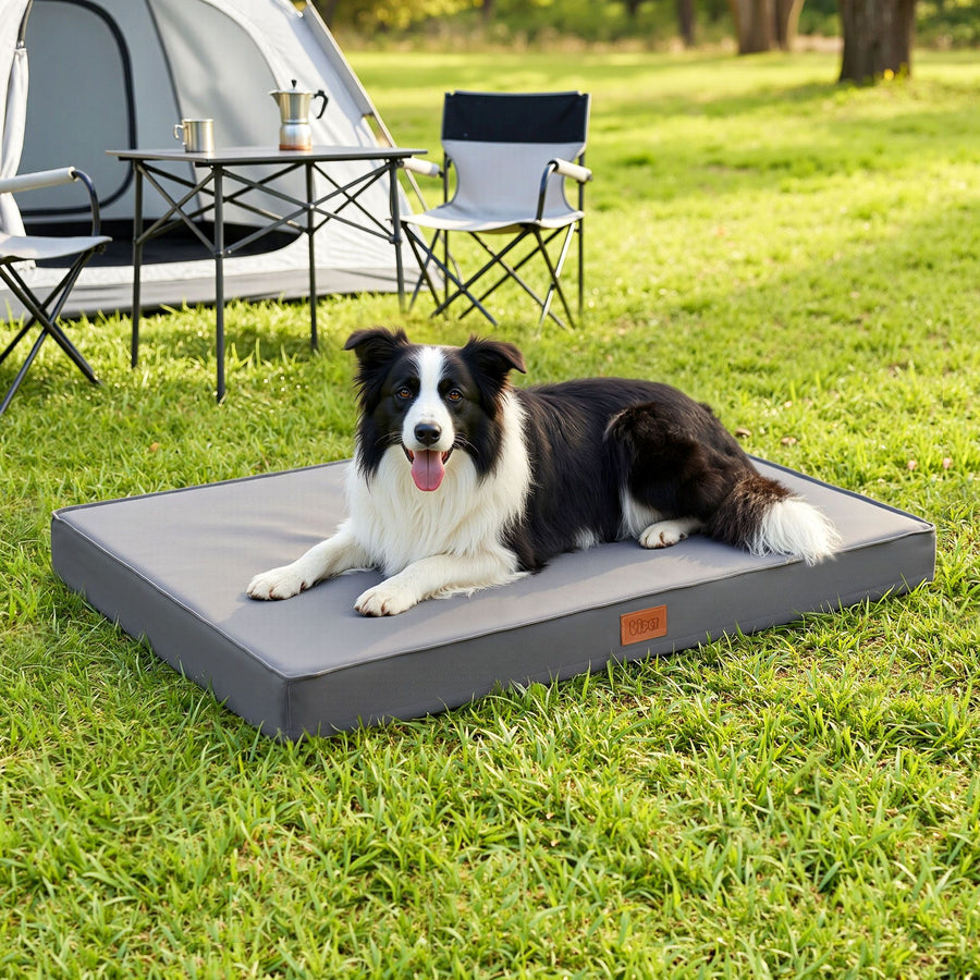 i.Pet Large Orthopedic Dog Bed with Egg Crate Foam - Grey