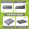 i.Pet Large Orthopedic Dog Bed with Egg Crate Foam - Grey