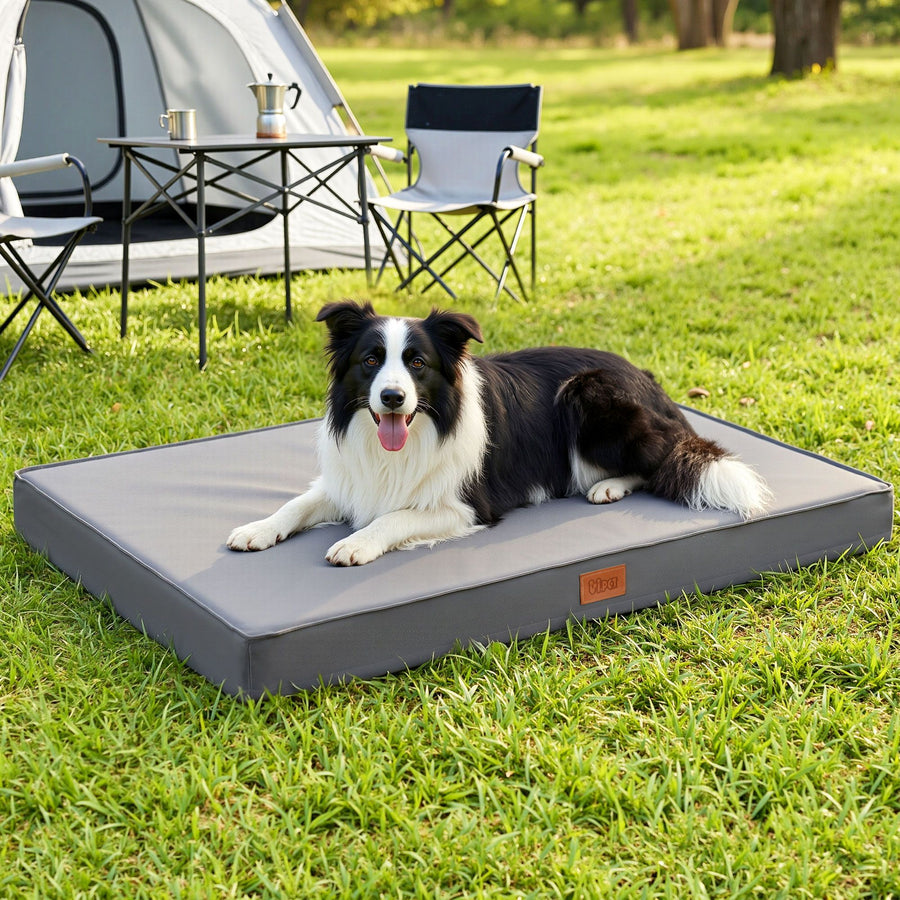 i.Pet XL Orthopedic Dog Bed with Egg Crate Foam - Grey