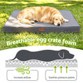 i.Pet XL Orthopedic Dog Bed with Egg Crate Foam - Grey
