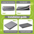 i.Pet XL Orthopedic Dog Bed with Egg Crate Foam - Grey
