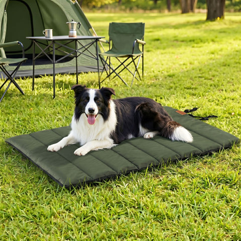 i.Pet Outdoor Dog Bed Large Foldable Travel Mat - Green