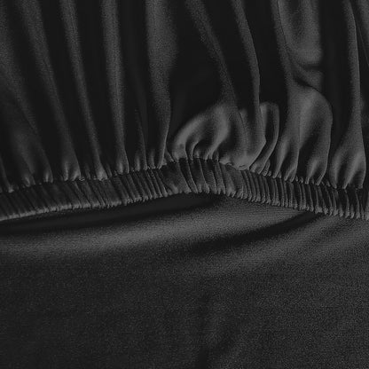 Artiss Dining Chair Covers - 6-Pack Stretchable Black