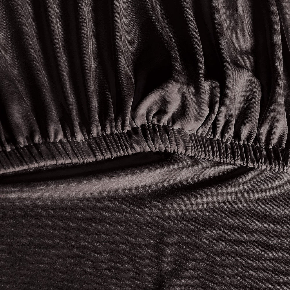 Artiss 6x Dining Chair Covers Spandex Stretch Dark Grey Slipcovers