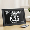 Artiss 10-inch Digital Day Clock with Alarms, Reminders, Photo Frame, Black - SuperSaverAU - view 1