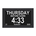 Artiss 10-inch Digital Day Clock with Alarms, Reminders, Photo Frame, Black - SuperSaverAU - view 4