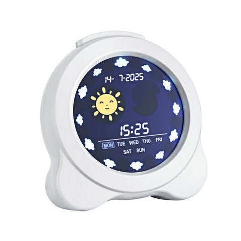 Artiss 3.8" Digital Day Clock with Dual Alarm, Nature Sounds, Calendar, White - SuperSaverAU - view 1