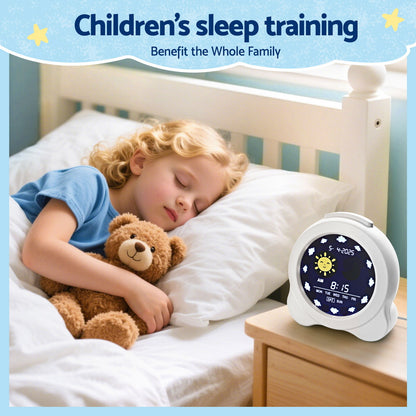 Artiss 3.8" Digital Day Clock Calendar Alarm LCD Display White