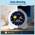 Artiss 3.8" Digital Day Clock with Dual Alarm, Nature Sounds, Calendar, White - SuperSaverAU - view 4