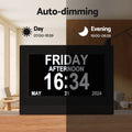 Artiss 7" Digital Day Clock with LCD Display, 21 Alarms, Photo Frame, Remote - SuperSaverAU - view 5