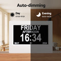 Artiss 7" Digital Day Clock with LCD Display, 21 Alarms, Photo Frame, Remote Control - SuperSaverAU - view 5