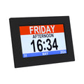 Artiss Digital Day Clock with Alarm & 8 Inch LCD Display - Black