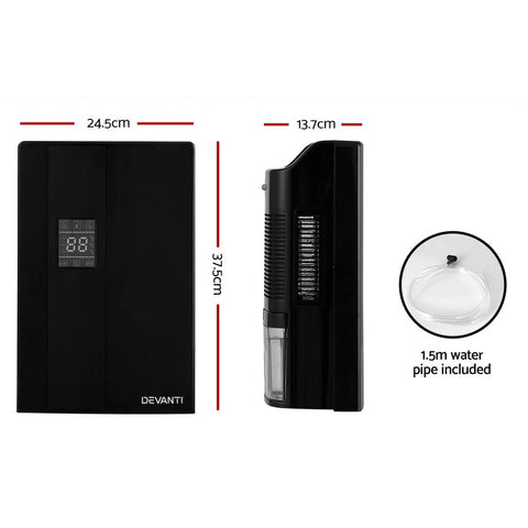 Devanti Dehumidifier 2L Air Purifier Black - SuperSaverAU - view 2