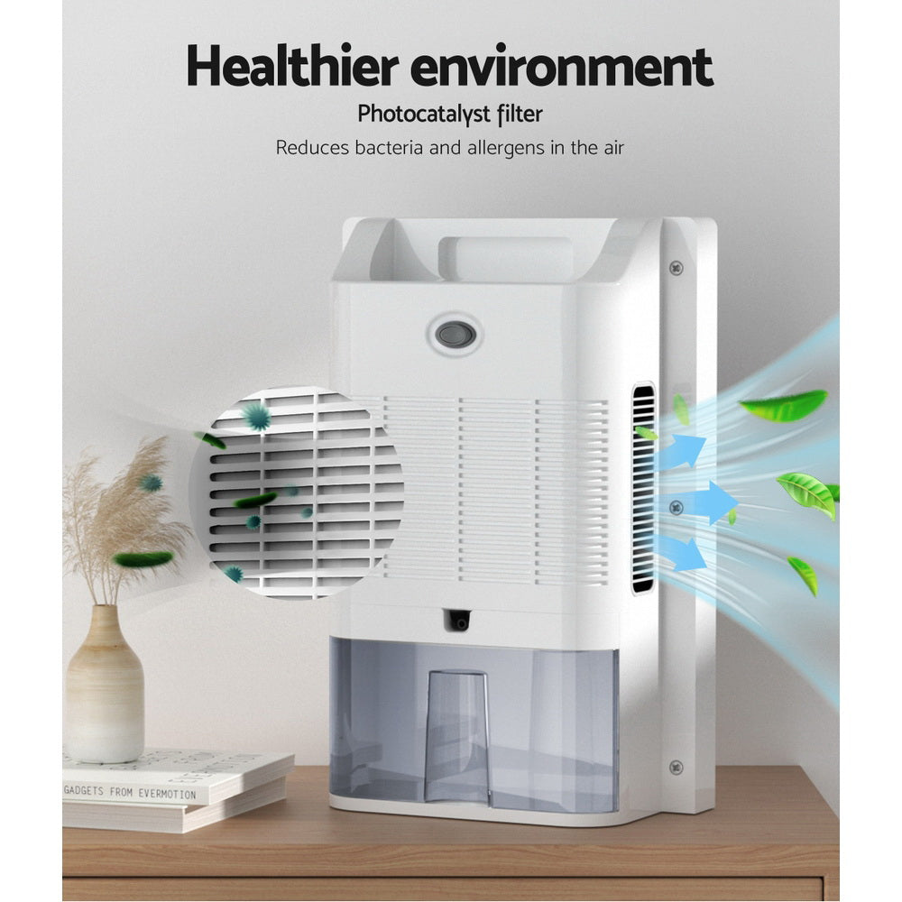 Devanti Dehumidifier 2L Air Purifier White - SuperSaverAU - view 5