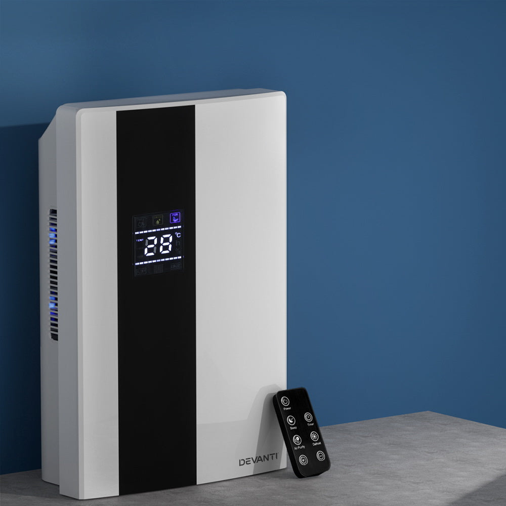 Devanti Dehumidifier 2L Air Purifier White - SuperSaverAU - view 8