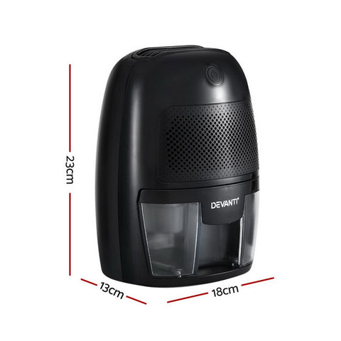 Devanti Dehumidifier 600ML Air Purifier Black - SuperSaverAU - view 2