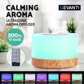 Devanti Aroma Diffuser Aromatherapy Light Wood 500ml - SuperSaverAU - view 4
