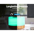 Devanti Aroma Diffuser Aromatherapy Light Wood 500ml - SuperSaverAU - view 5