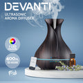 Devanti Aroma Diffuser Aromatherapy Dark Wood 400ml - SuperSaverAU - view 2
