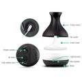 Devanti Aroma Diffuser Aromatherapy Dark Wood 400ml - SuperSaverAU - view 5