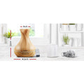 Devanti Aroma Diffuser Aromatherapy Light Wood 400ml - SuperSaverAU - view 2