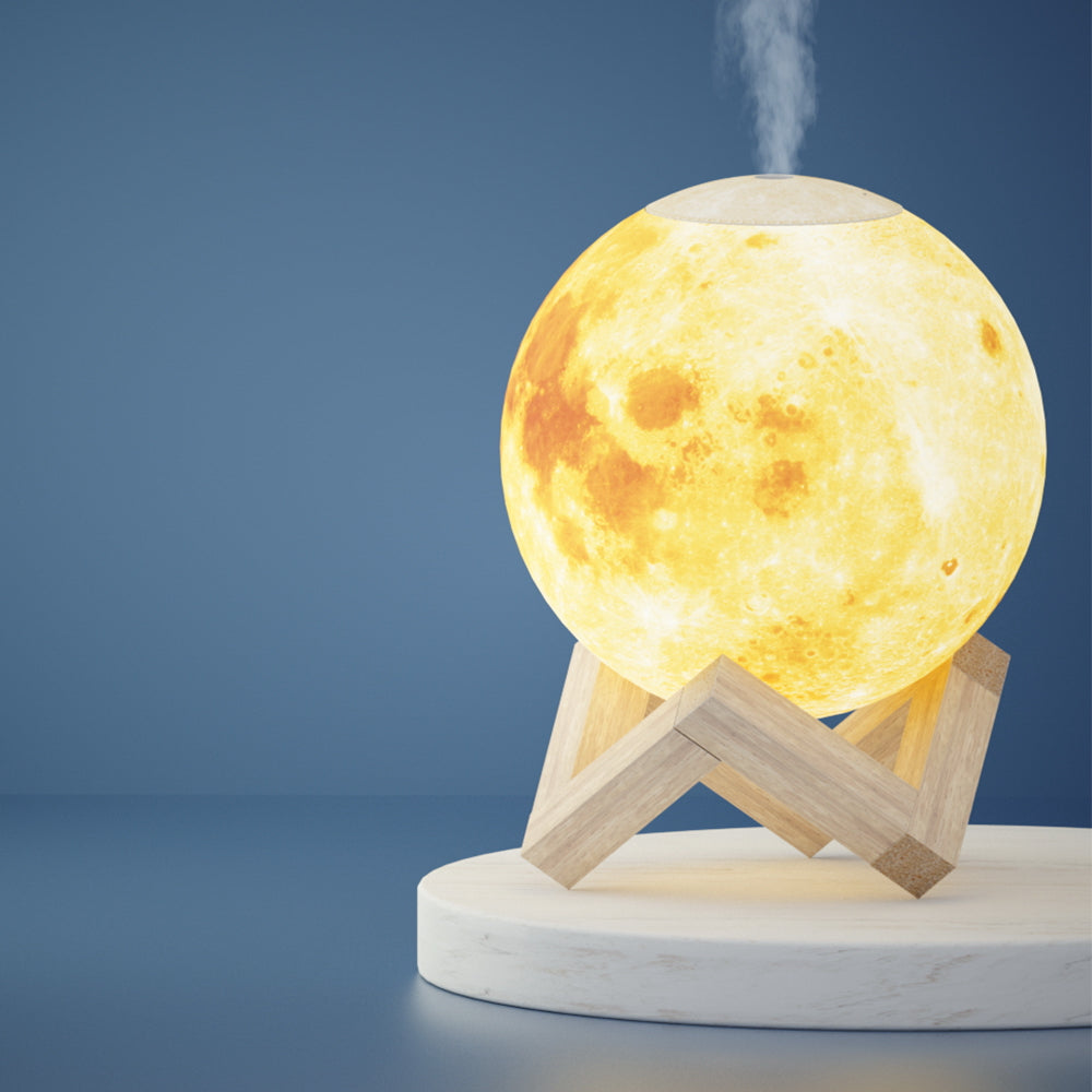 Devanti Aroma Diffuser 880ml Moon Lamp, 4-in-1 Humidifier & Night Light - SuperSaverAU - view 6